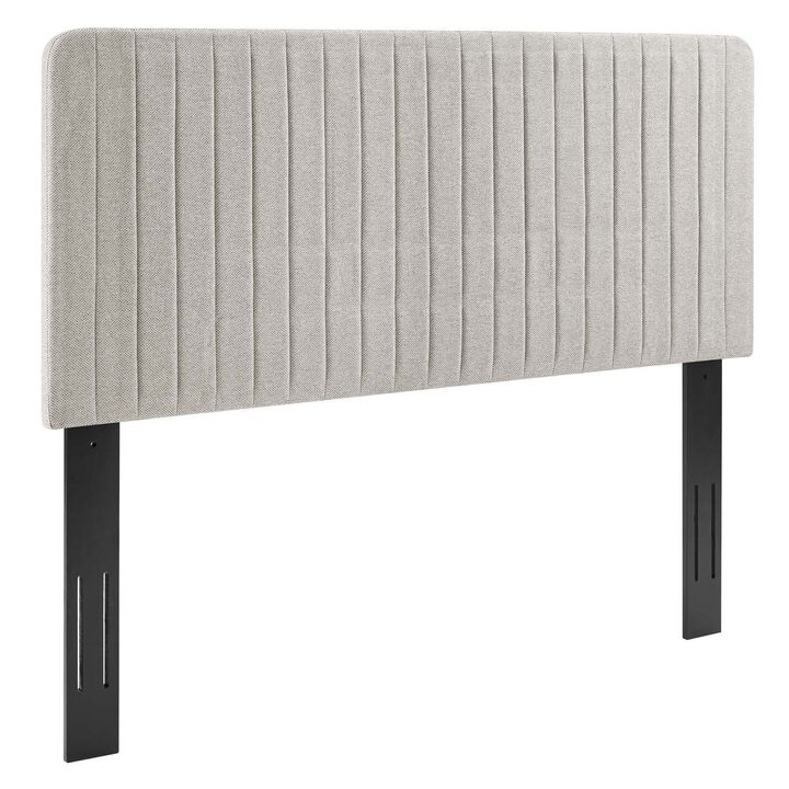 Modway - Milenna Channel Tufted Upholstered Fabric Full/Queen Headboard