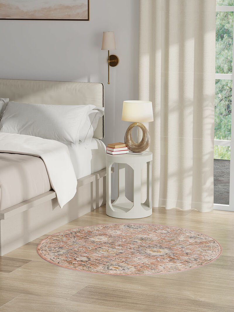 Oushak Home OUS01 Rust 4'1" x 5'11" Rug