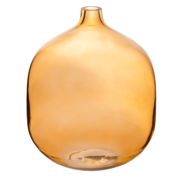 Modern Round Tinted Glass Vase
