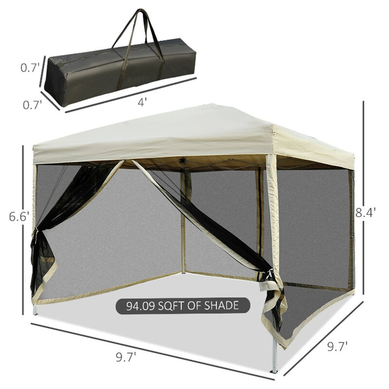 Portable Pop Up Party Tent for Backyard Weddings and Markets