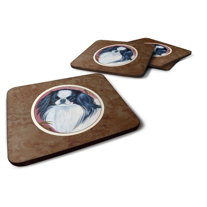 Caroline's Treasures 7149FC Japanese Chin Foam Coasters (Set of 4), 3.5, Multicolor