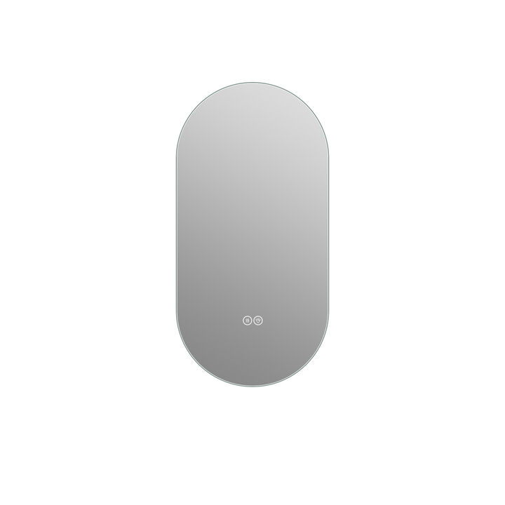 ELEMENT ACE Smart Wall Mounted LED Touch Screen Anti-Fog Bathroom Mirror with Adjustable Lighting