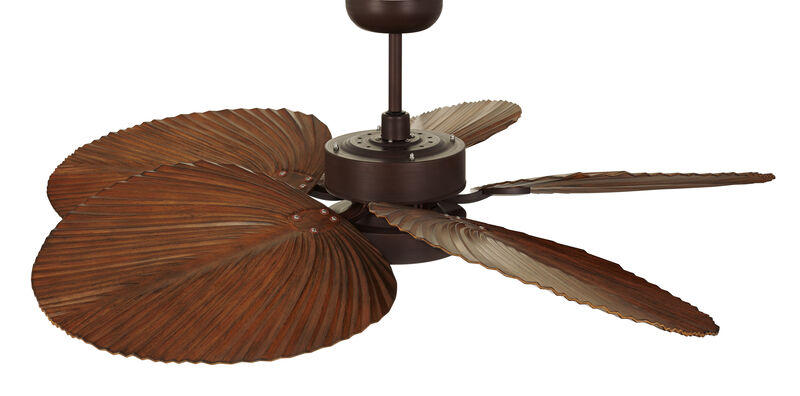 Lucci Air Bali 52" Outdoor Indoor/Outdoor Ceiling Fan with Light and Remote, Ceiling Fan with Lights, Damp Rated, Energy Efficient DC Motor image number 2