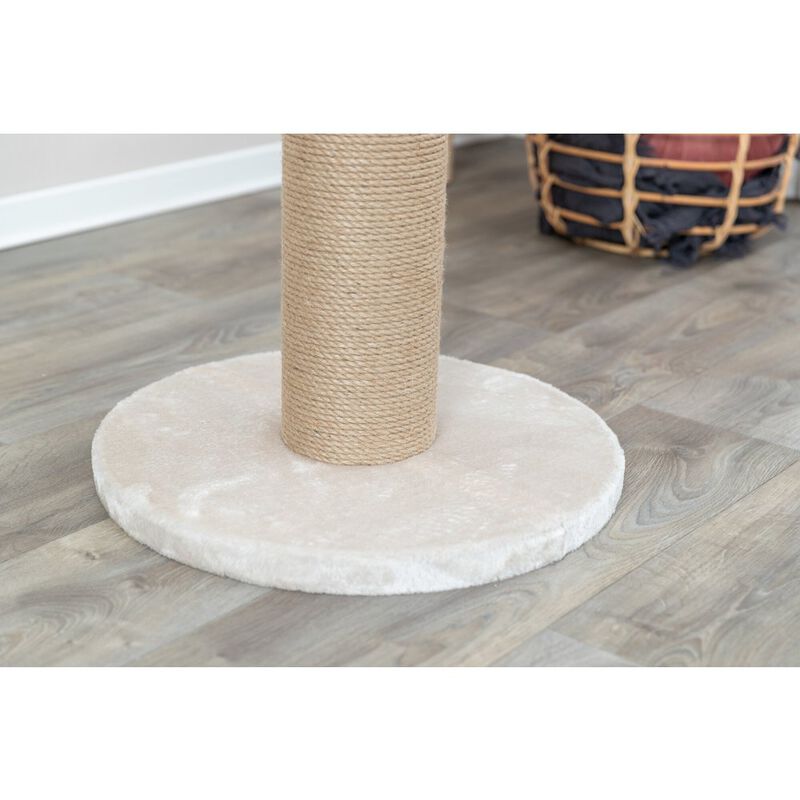 TRIXIE Rue Sisal & Plush 31.5" XXL Cat Scratching Post for Large Cats, Plush Base image number 5
