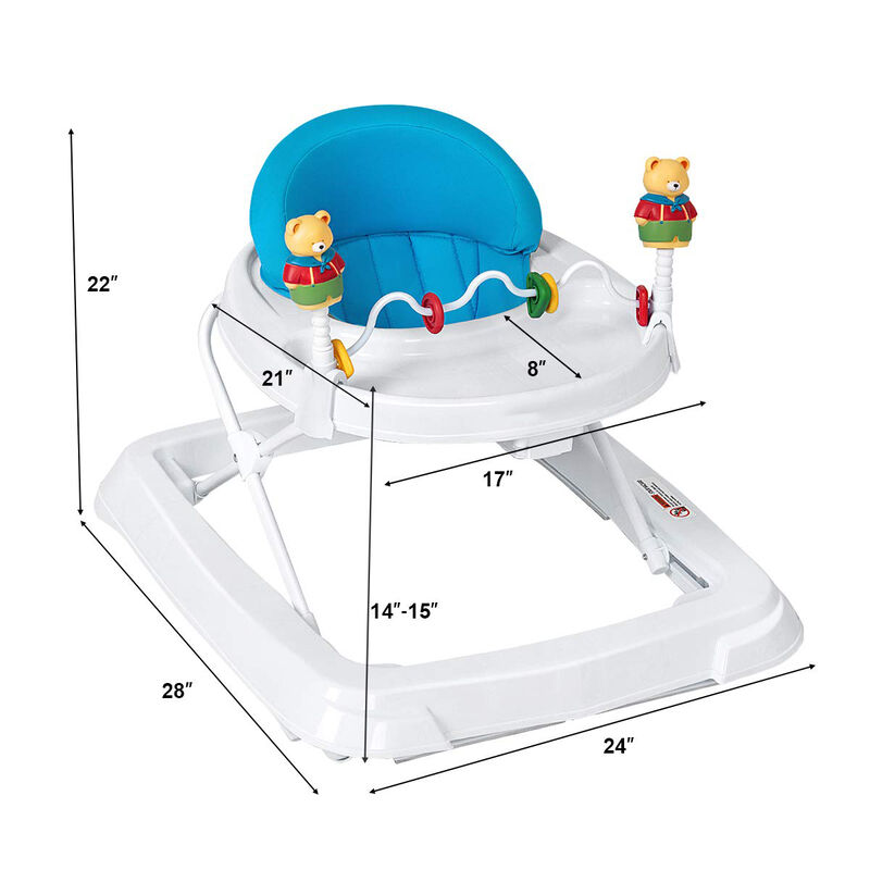 Removable Folding Portable Baby Walker for Easy Storage and Baby Mobility Training