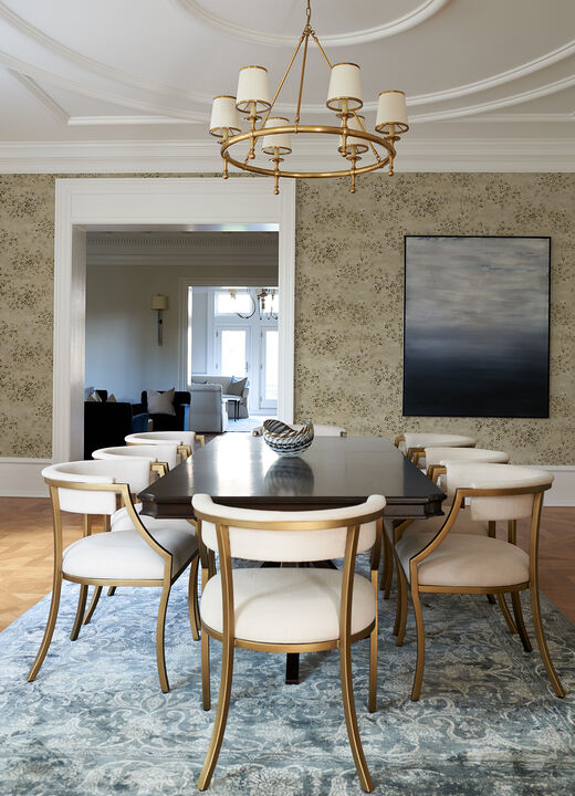 Arian Gold Inkburst Wallpaper (Set of 2)