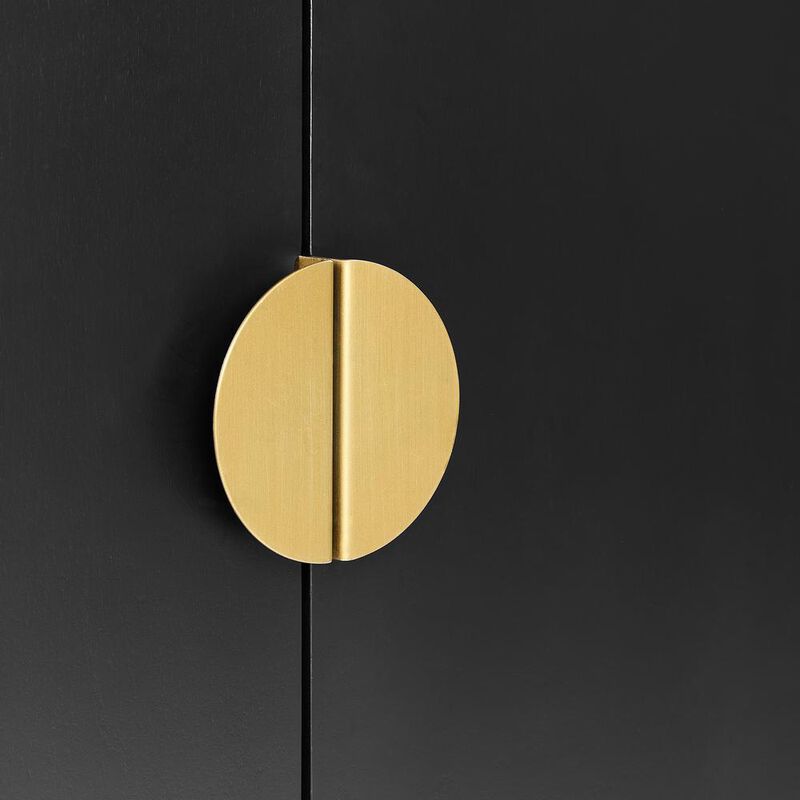 Crosley Furniture Blair Sideboard Matte Black/Gold