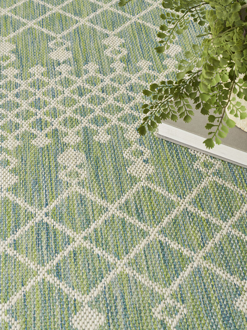 Positano POS02 Blue/Green 9' x 12' Rug