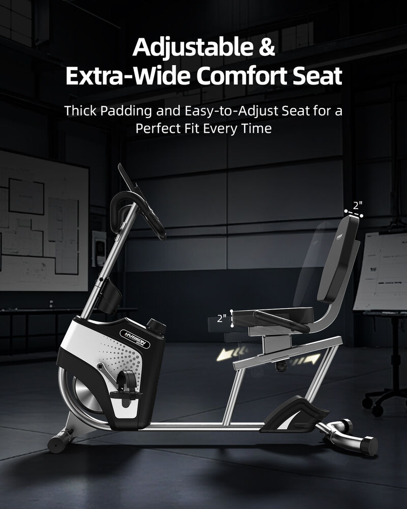 HARISON Magnetic Recumbent Exercise Bike, Recumbent bikes for Adult and Seniors (HR-B50) image number 5