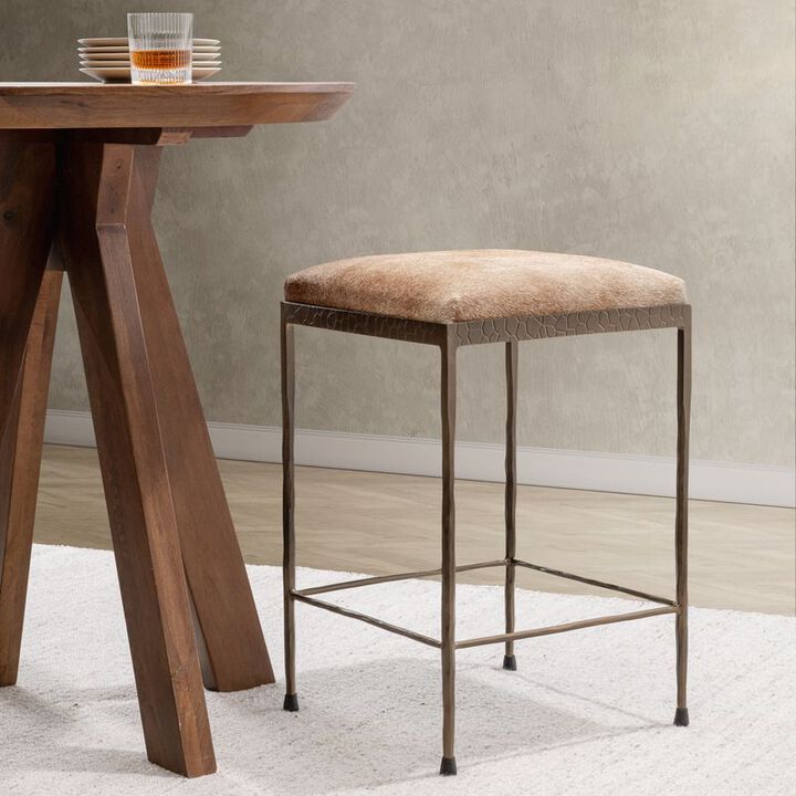Bose Hide Blond Counter Stool