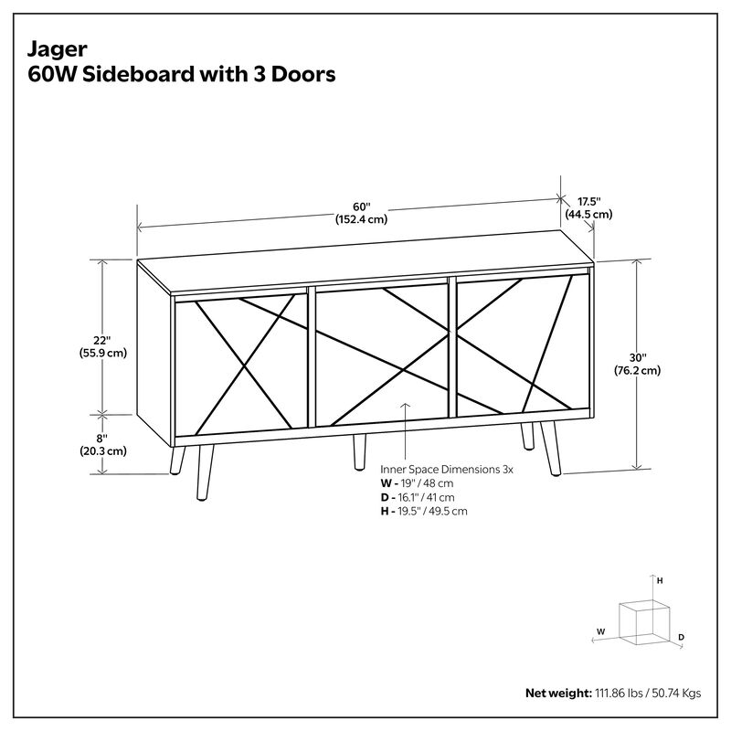 Simpli Home Jager Sideboard Buffet image number 5