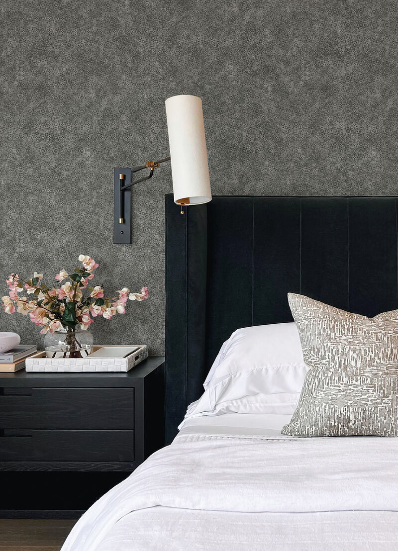 Hirawa Pewter Metallic Mosaic Wallpaper image number 2