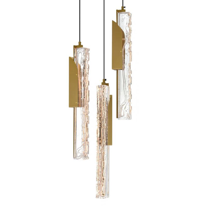 Valira Integrated LED Brass Mini Pendant