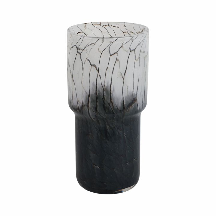 12x6" Abstract Glass Vase