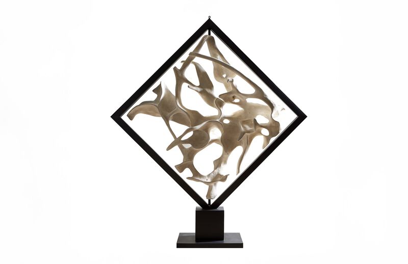 Cast Revolving Diamond Sculpture image number 0