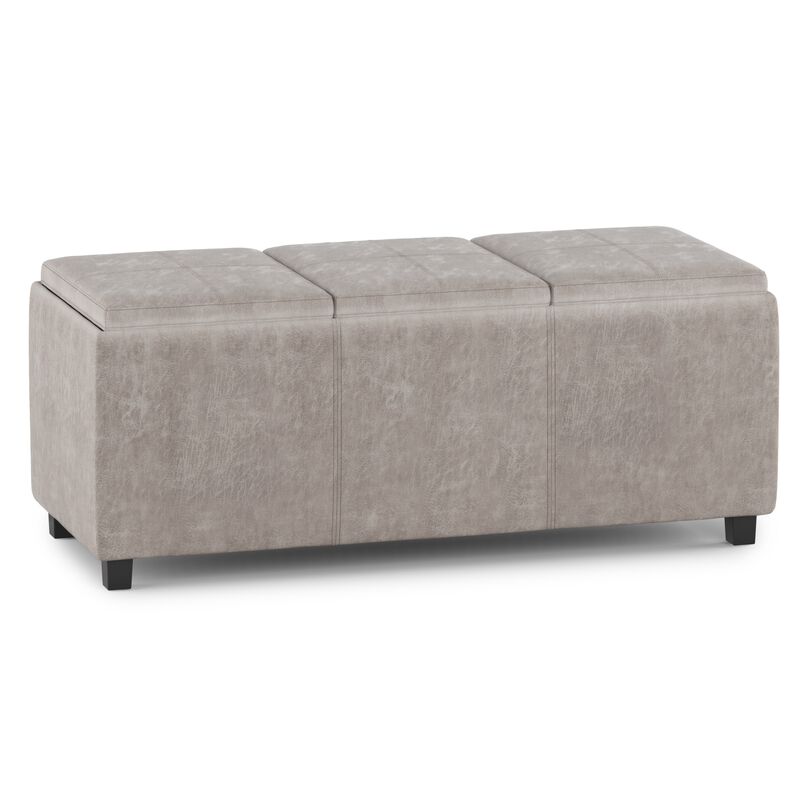 Avalon 42 in Wide Rectangle Storage Ottoman