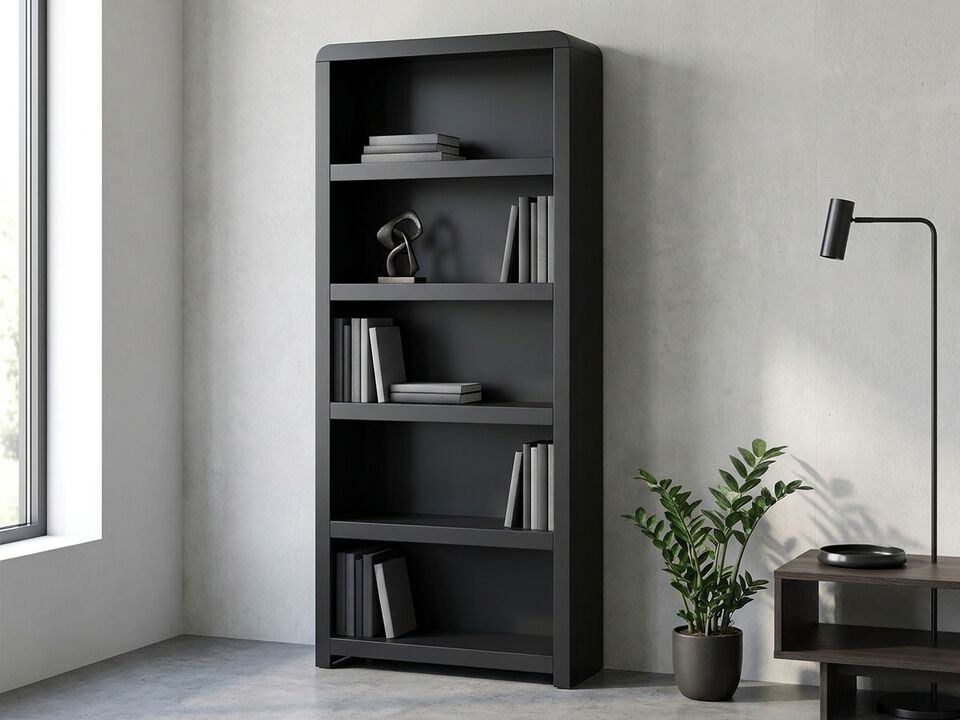 Taylor 74" Bookcase in Black