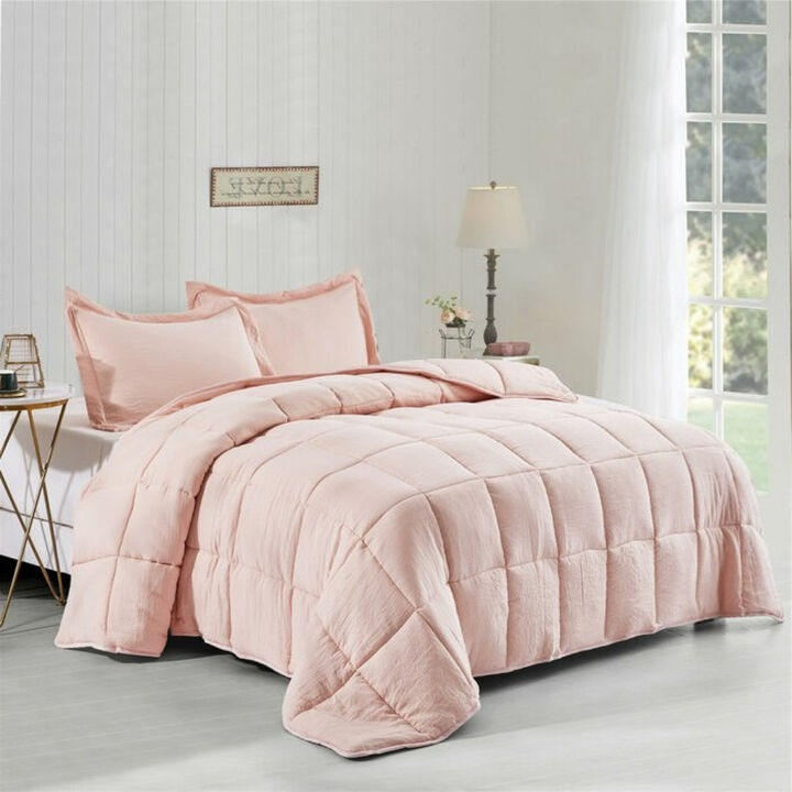 3-Piece Double-Sided Comforter Set &ndash; Microfiber Bedding Ensemble