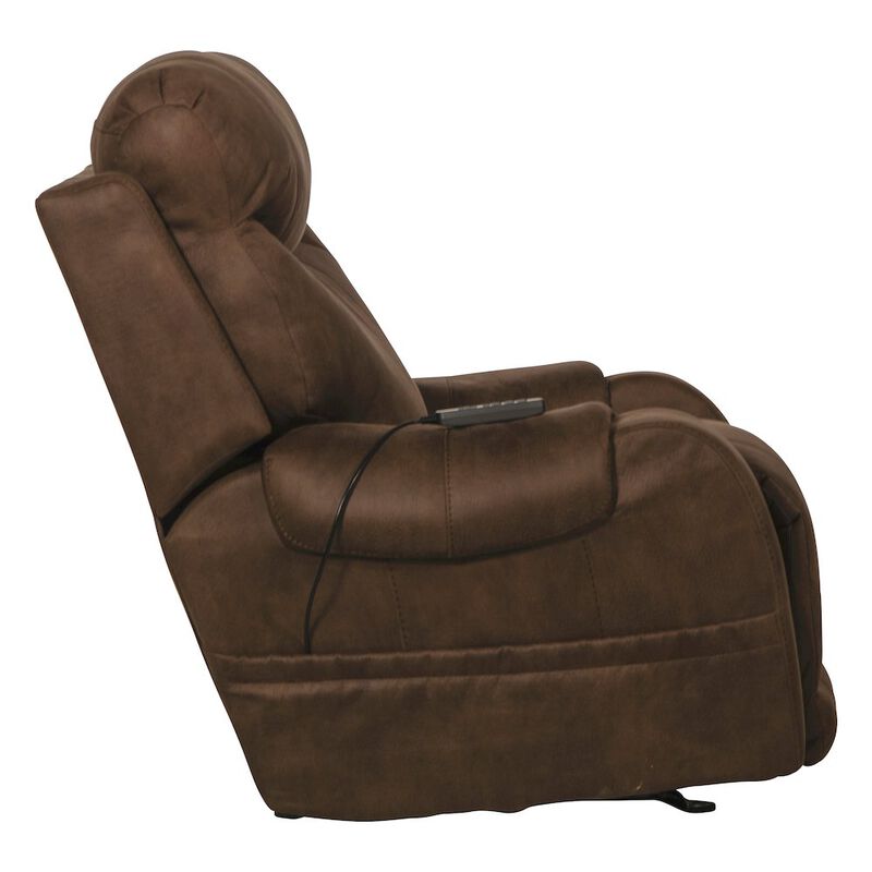 Catnapper Recharger Power Rocker Recliner with Power Adjustable Headrest & Lumbar