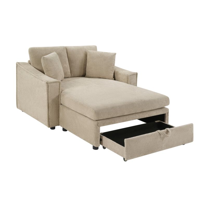 Bled Snowflake Velvet Chaise Sofa with Storage image number 6