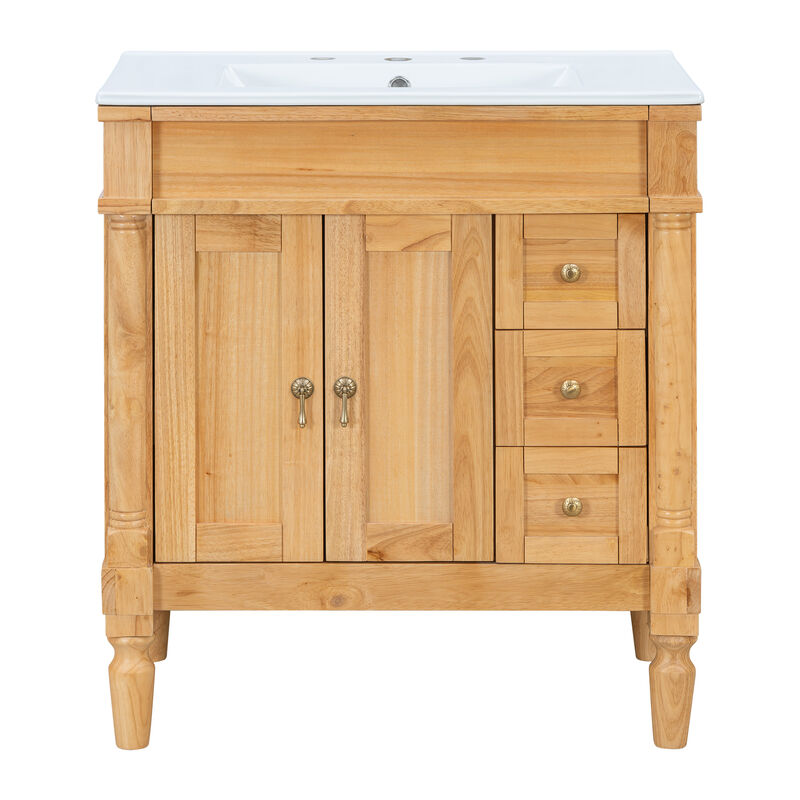 Famref 30-Inch Modern Bathroom Vanity image number 0