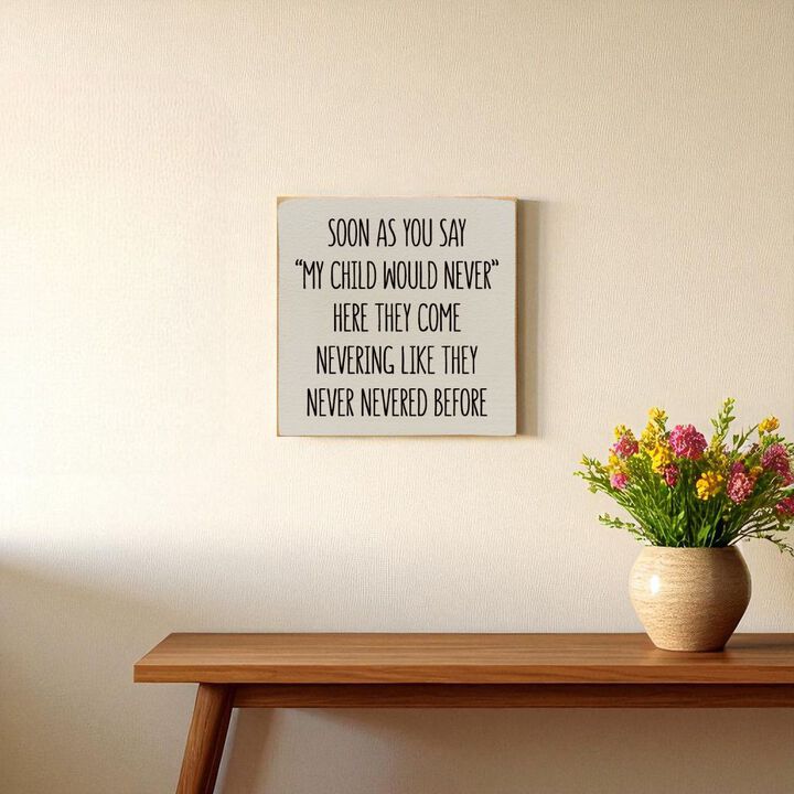 Parent Life Wood Sign Rustic Wooden Wall Decor with Humorous Family Quote