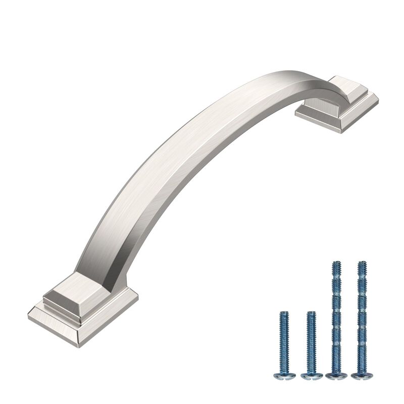 AOOTOCH 10 Pack 4 Inch Kitchen Cabinet Handles Brushed Satin Nickel Cabinet Pulls Kitchen Handles for Cabinets Cupboard Handles