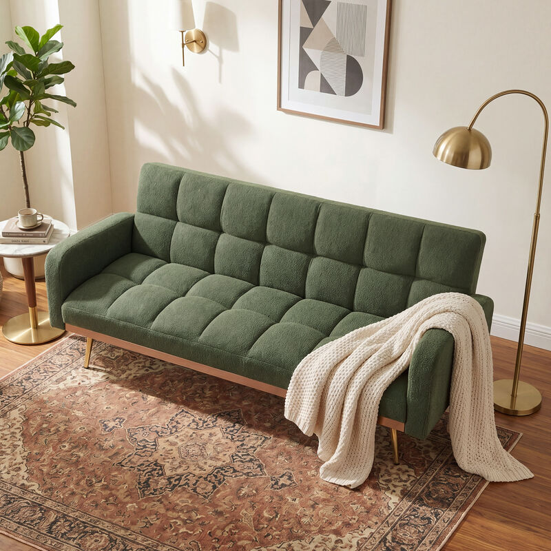 Wosdik Teddy Fleece Adjustable Futons image number 4