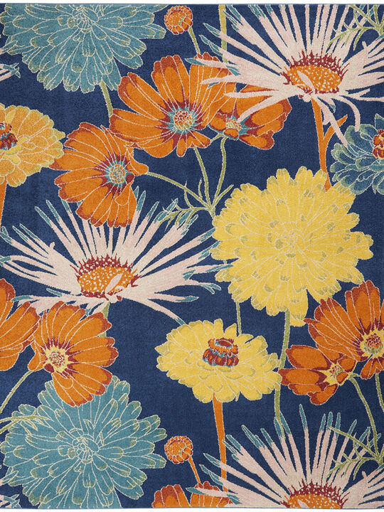 Allur ALR06 Navy/Multicolor 7'10" x 9'10" Rug