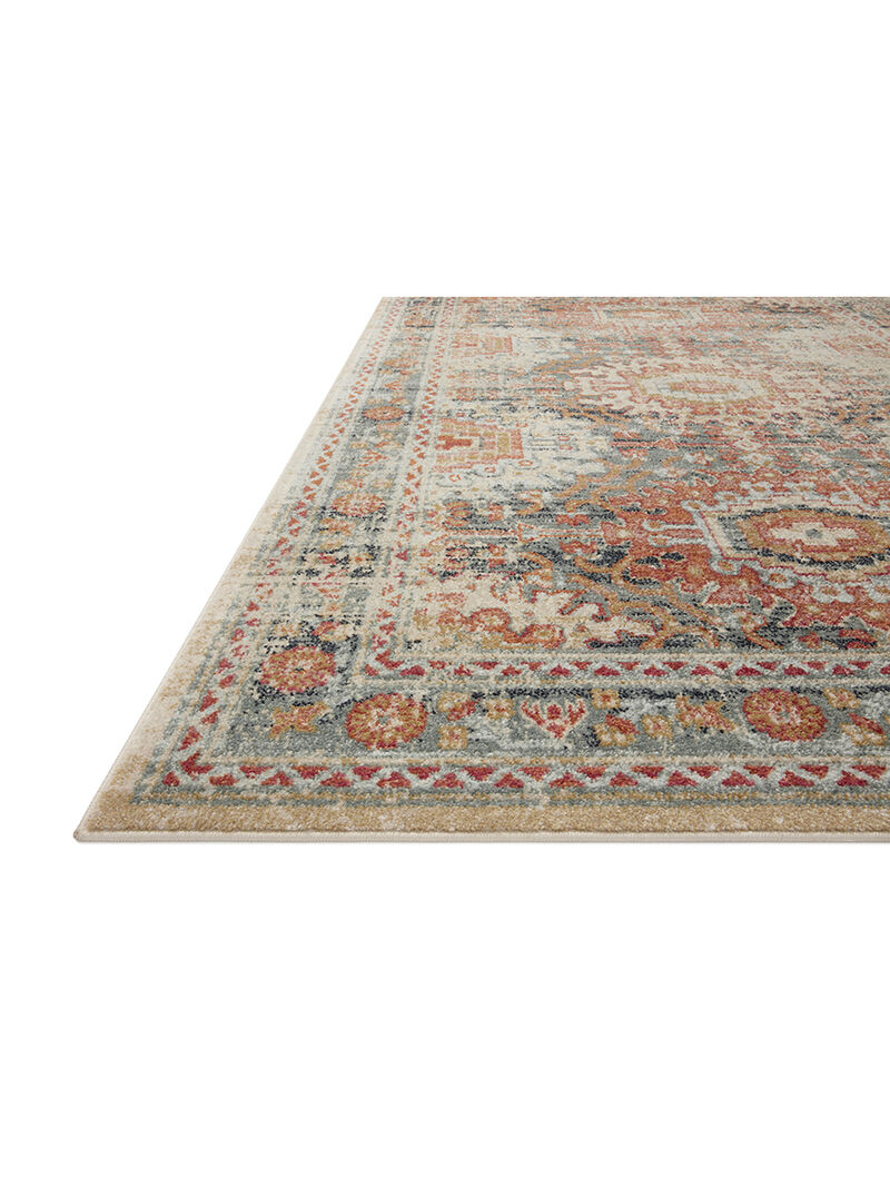 Jocelyn JOC03 Mist/Multi 4' x 6' Rug
