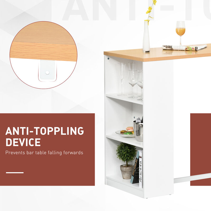 Hivvago Storage Bar Table for Kitchen, Dining, or Living Room image number 4