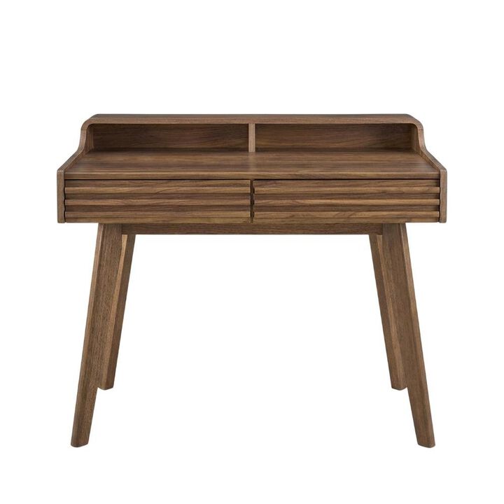 Wooden Render Writing Desk with Spacious Surface and Modern Design
