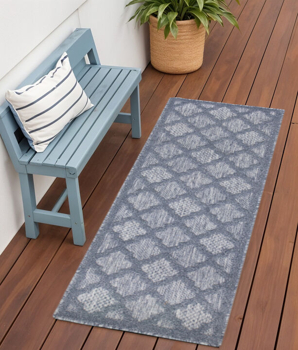 HomeRoots Geometric Indoor Outdoor Area Rug