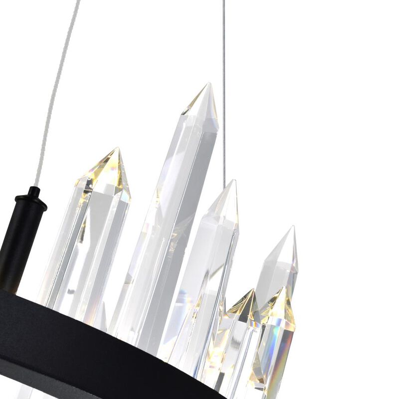 Juliette LED Chandelier With Black Finish