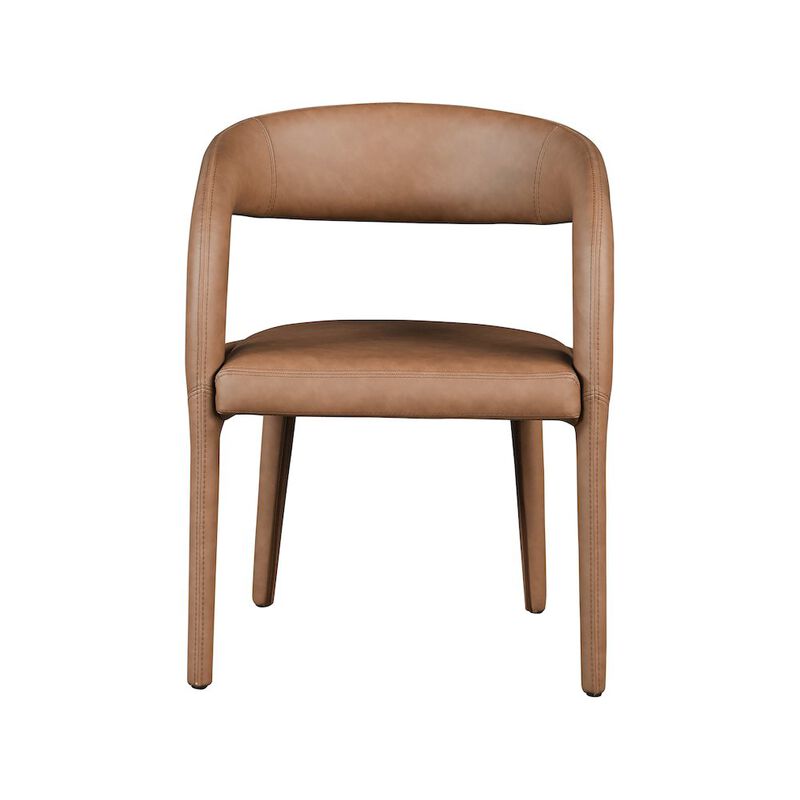Meridian Furniture Sylvester Brown Vegan Leather Dining Chair