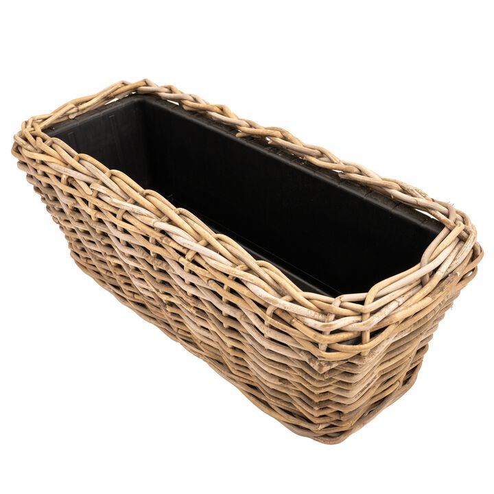 Saboga Home&trade; Rectangular Planter with Plastic Insert