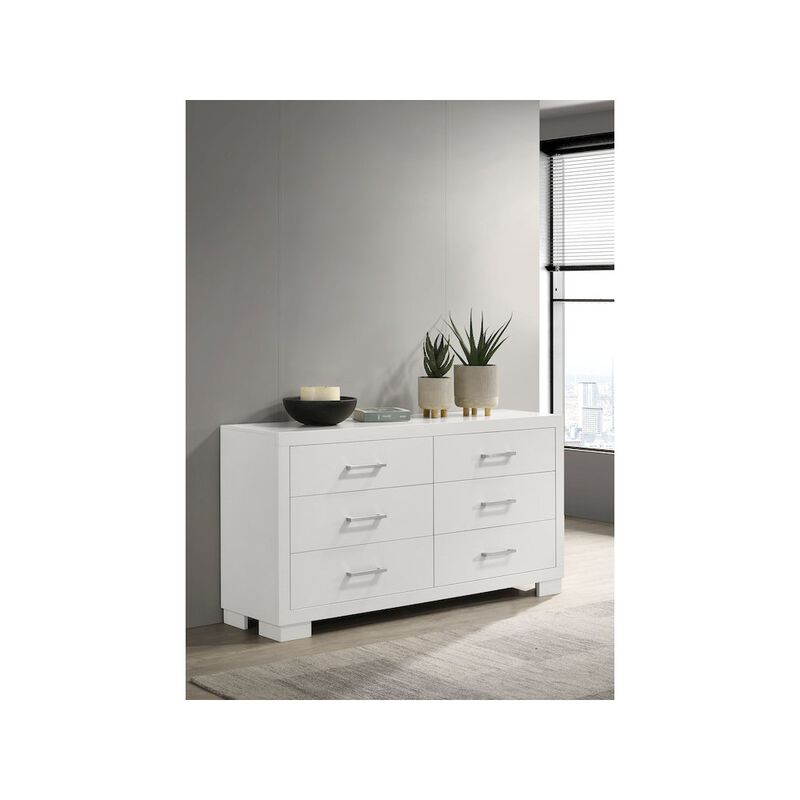 Coaster Co. of America Jessica 6-drawer Dresser Cream White image number 5