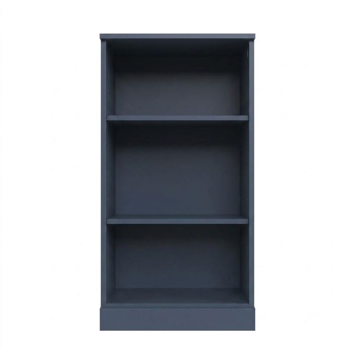 HomeRoots Solid Wood Adjustable Three Tier Library Bookcase