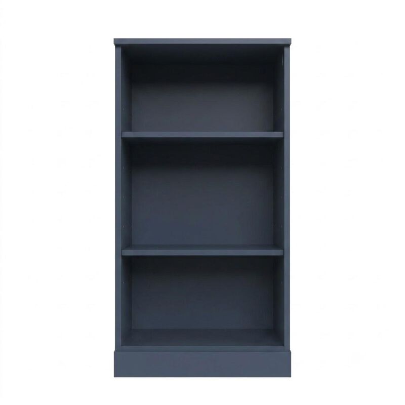 HomeRoots Solid Wood Adjustable Three Tier Library Bookcase image number 0