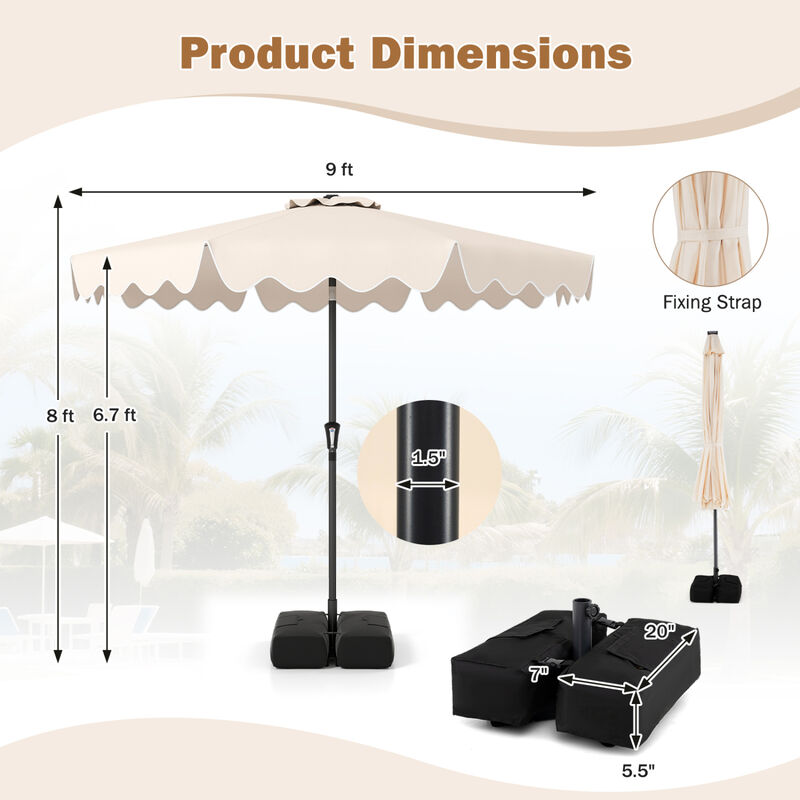 9 foot patio umbrella base Auto-Tilt Market Forest Green foot umbrella features a premium Sunbrella Canvas canopy supported by a powder Westlake 9 ft. Patio Solar