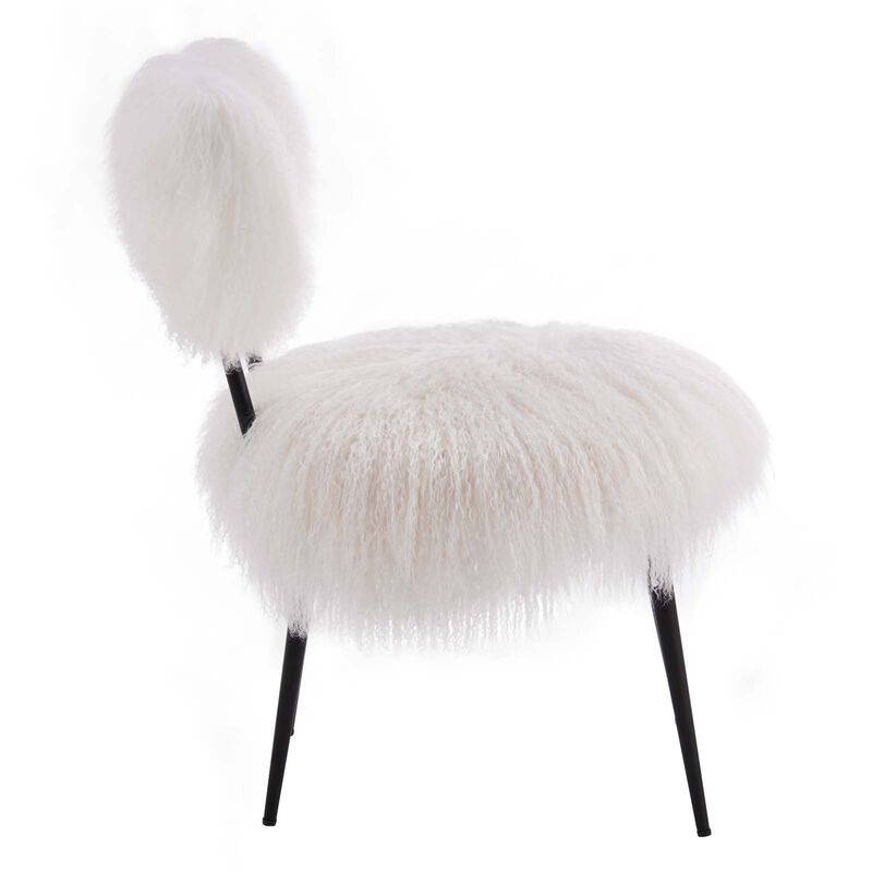 Skylar Sheepskin Chair White