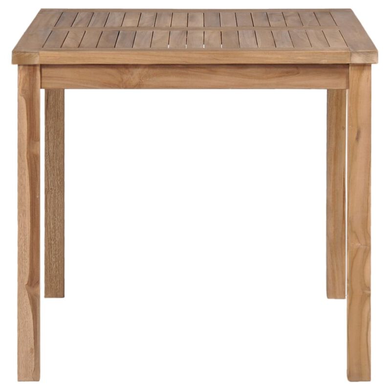 vidaXL Garden Table 31.5"x31.5"x30.3" Solid Teak Wood