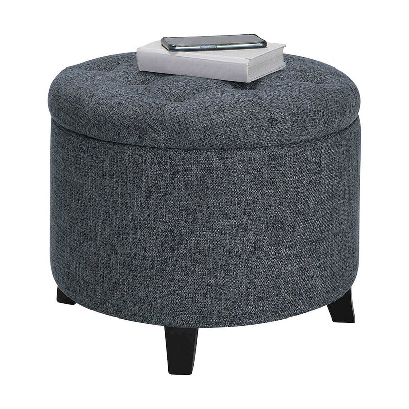 Convenience Concepts Designs4Comfort Round Storage Ottoman