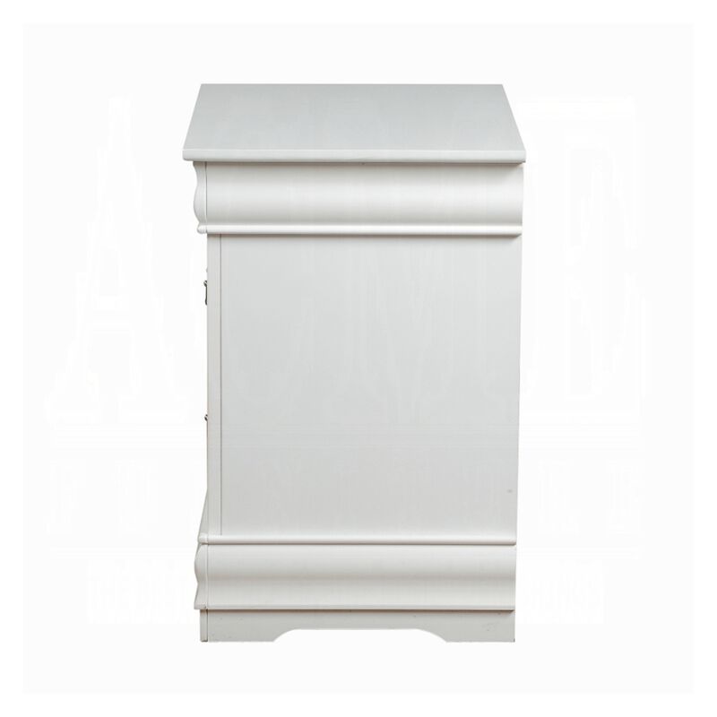 2pc King Bedroom Set, White, Nightstand image number 6
