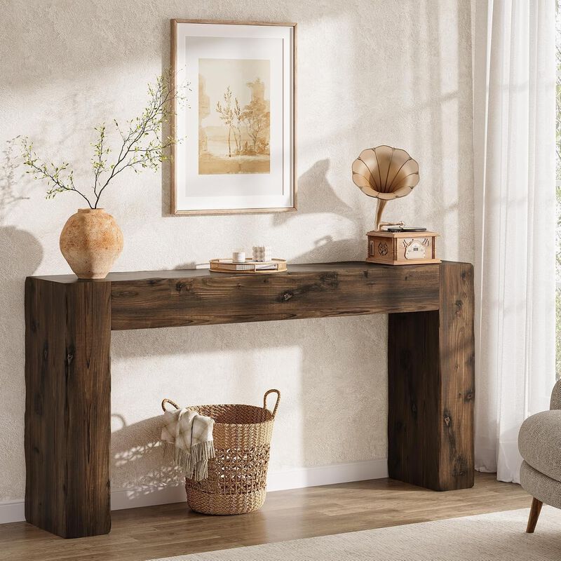 Tribesigns Farmhouse Wood Console Table image number 6