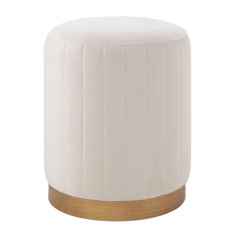 Renwil Baylor Ottoman In Cream Color
