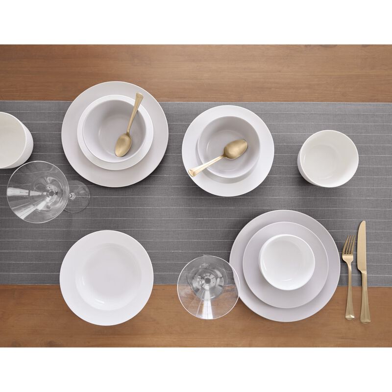 Linen Table Runner - Pinstripe