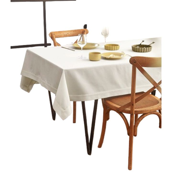Cotton Linen Tablecloth - Dru - Cotton Linen Plain