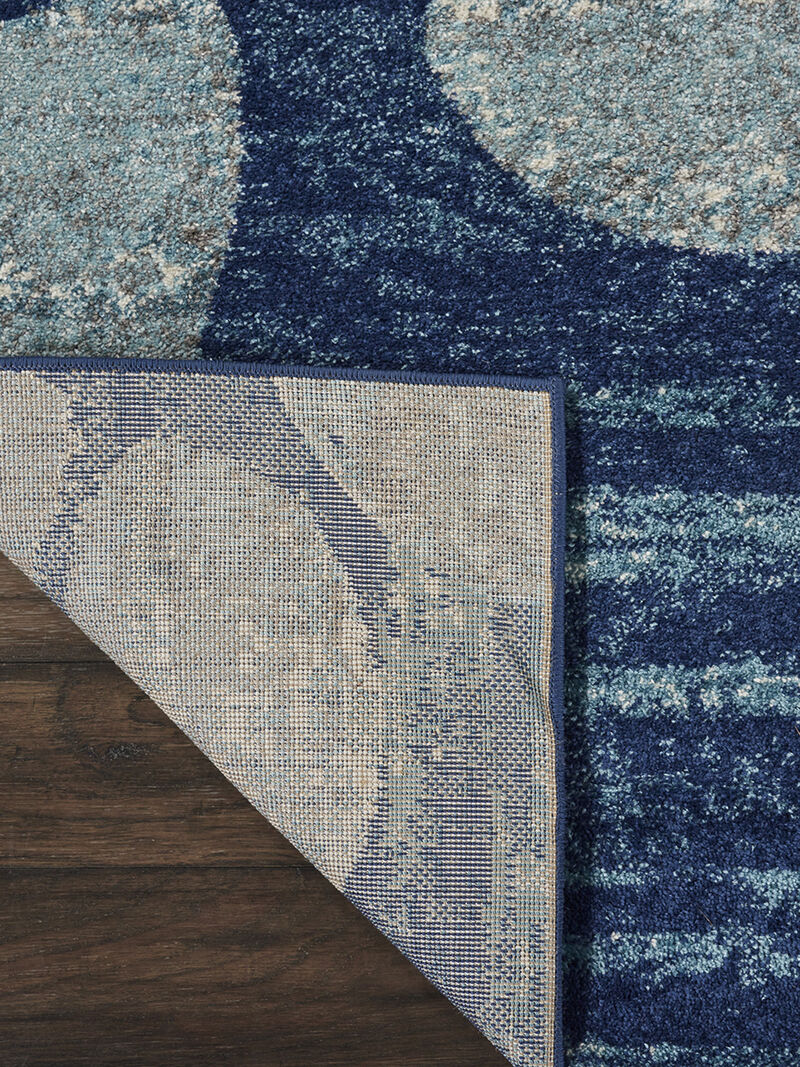 Tranquil TRA01 NAVLB 2' x 4' Rug image number 1