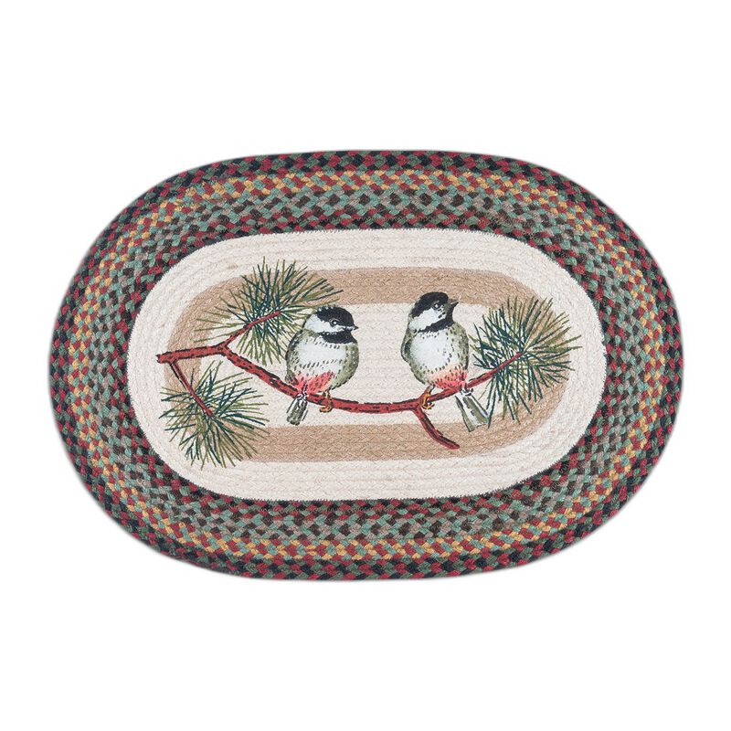 Earth Rugs Op-81 Chickadee Oval Patch 20 X 30 image number 0